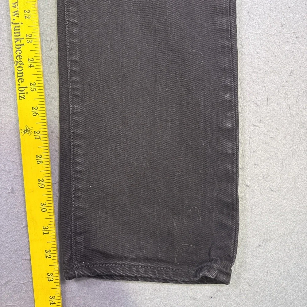 Levi's 501 JEANS MENS 32X34 grunge straight leg skater denim BLACK